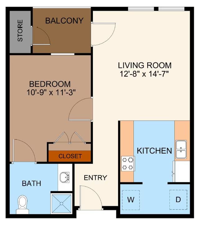 Unit 5112 5112 floor plan
