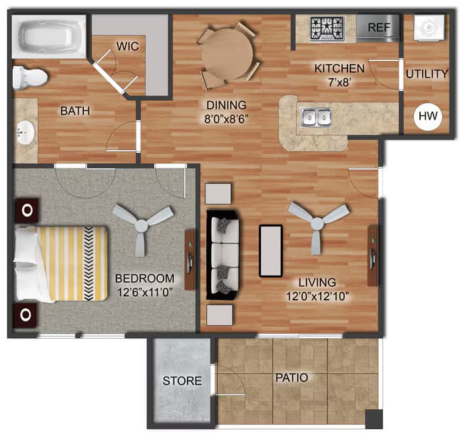 Unit 1216 1216 floor plan