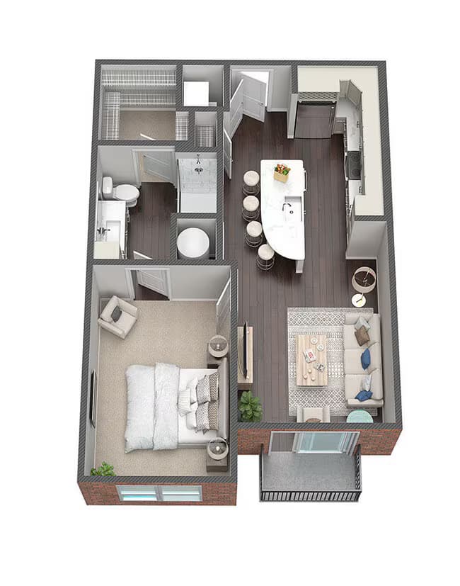 Unit 322 416 floor plan