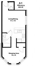 A1 305 floor plan