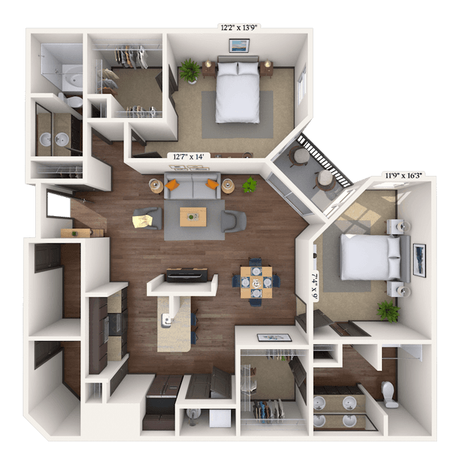 Unit 2224 2224 floor plan