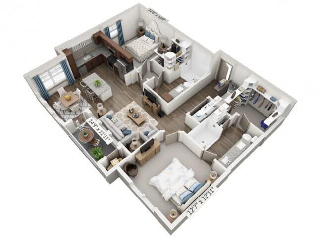 Unit 525 217 floor plan