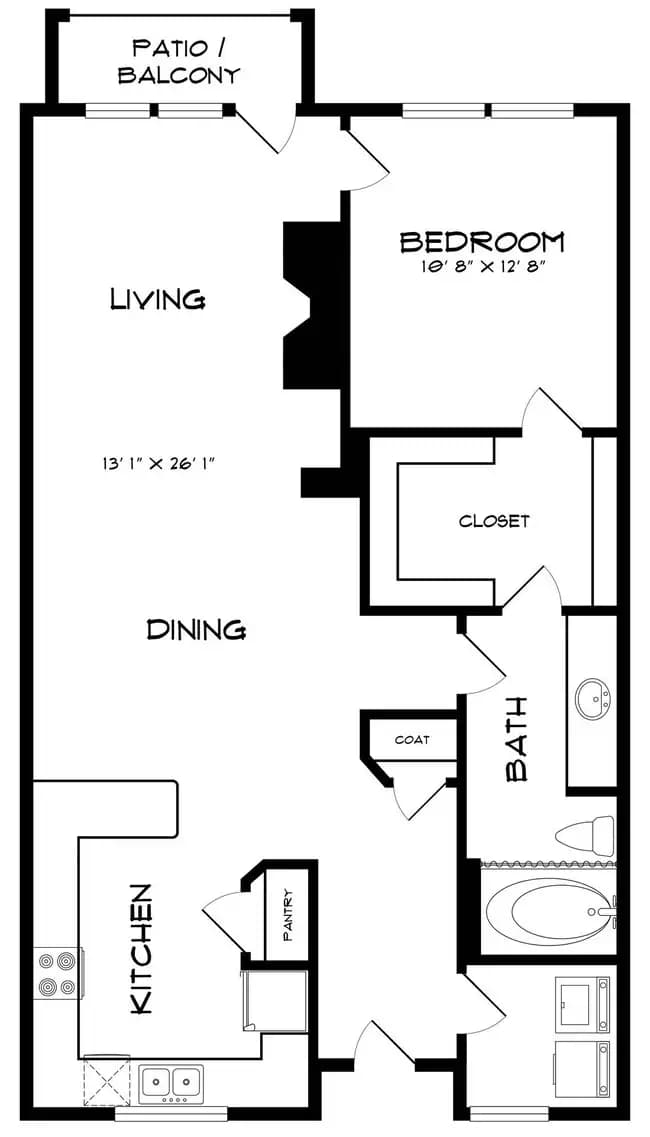 Unit 5329 1205 floor plan