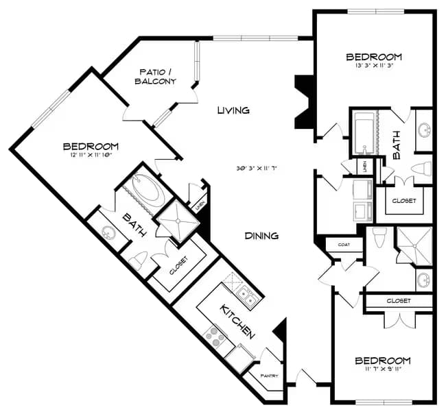 Unit 4219 6331 floor plan