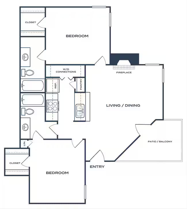 Unit 408 421 floor plan