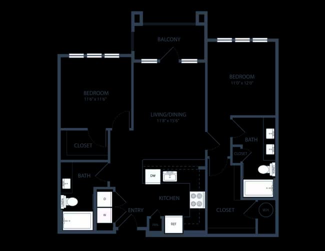 Unit 3208 2204 floor plan