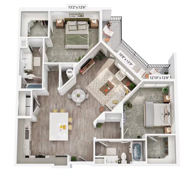 Unit 1052 1052 floor plan