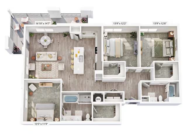Unit 2083 2083 floor plan