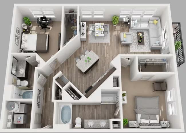 B4 1486 floor plan