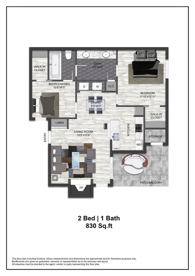 Unit 1307 1307 floor plan