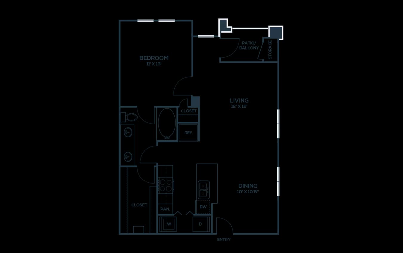 Unit F211 F211 floor plan
