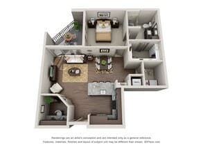 One Bedroom One Bath Study A7.1 5175 floor plan