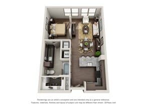 Studio - E4.1 3130 floor plan