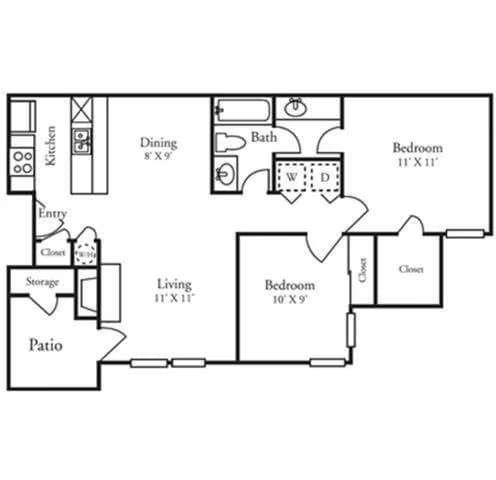 Unit 1413 206 floor plan