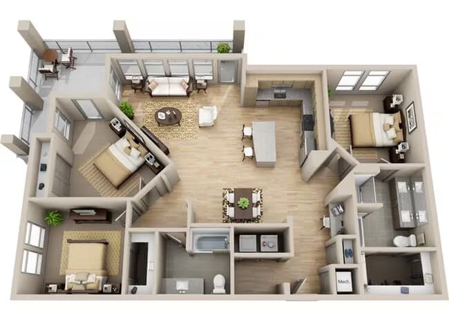 C1 1201 floor plan