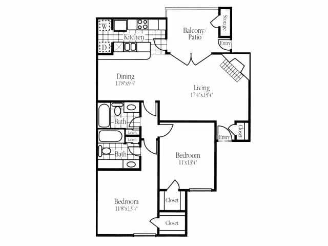 Unit 1048 2052 floor plan