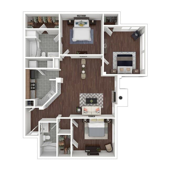 3 Beds • 2 Bath 502 floor plan