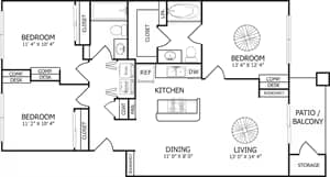 Unit 621 621 floor plan