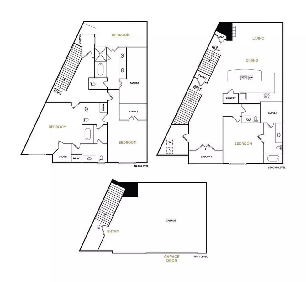 4 Beds • 3 Bath 4769 floor plan