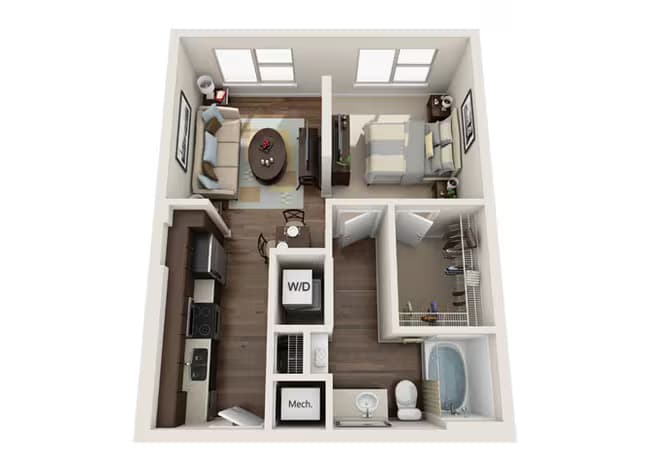 Studio • 1 Bath 550 floor plan