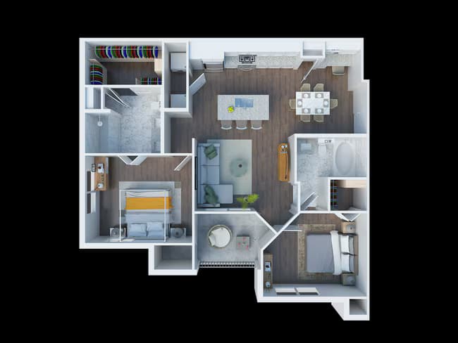 Unit 12201 5101 floor plan