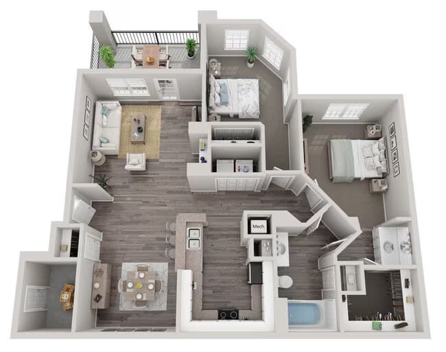Unit 02302 02302 floor plan