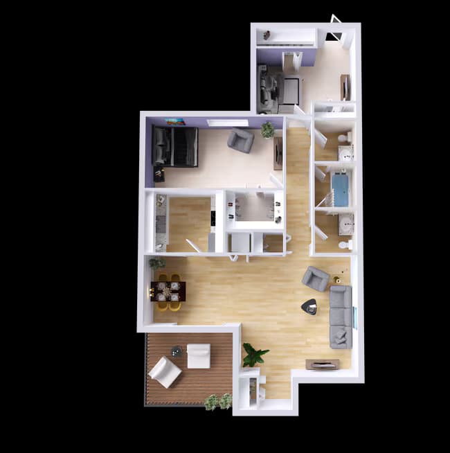Unit 1954A 1954A floor plan
