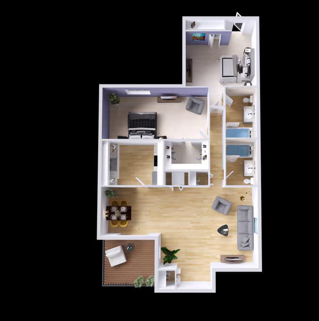 Unit 1968B 1968B floor plan