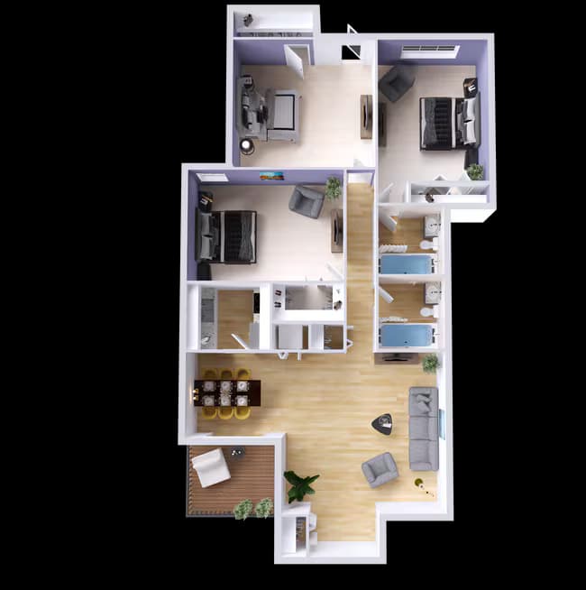 Unit 1940B 1918B floor plan