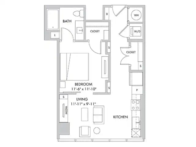 Unit 1-3707 1-3707 floor plan