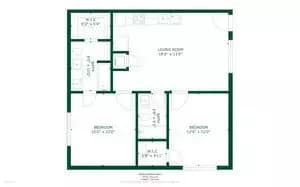 2 bedroom 2 bath 108 floor plan