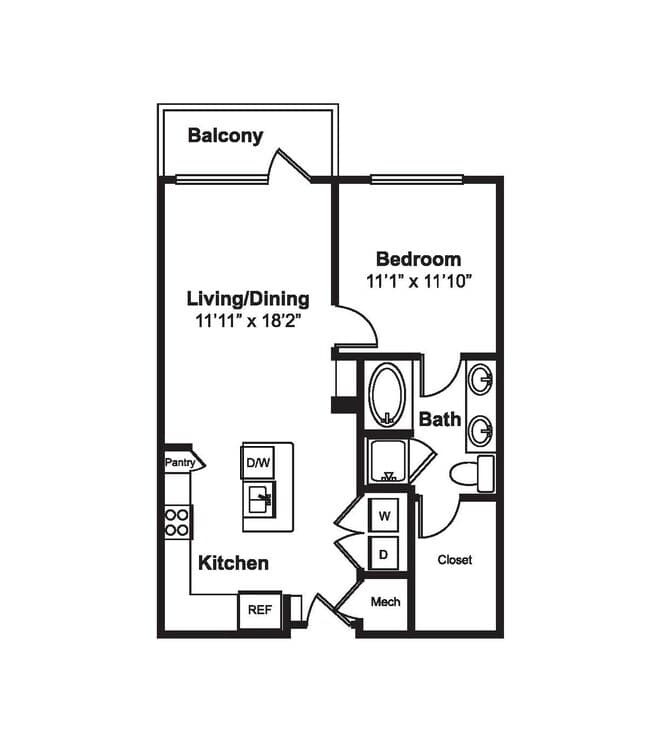 Unit 1119 1119 floor plan