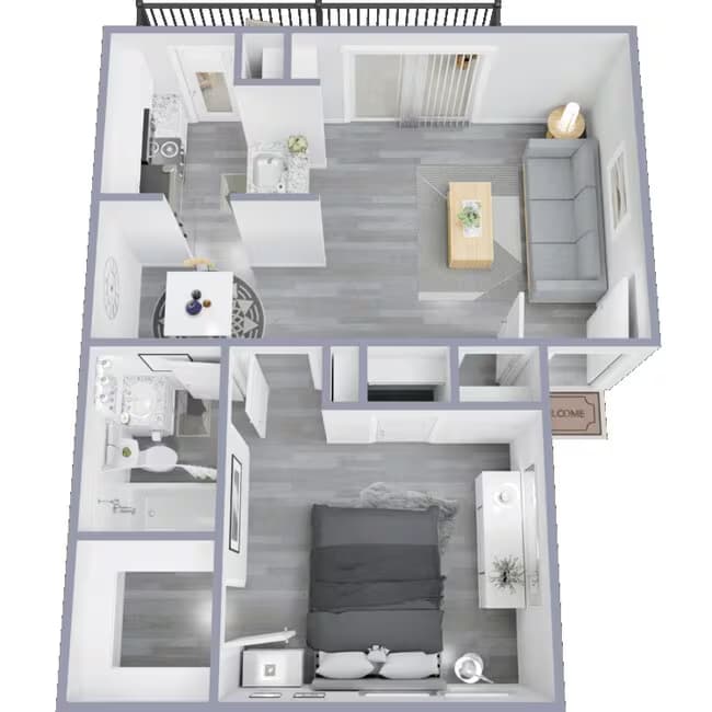 1 Bed • 1 Bath 227 floor plan