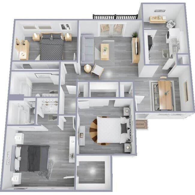 3 Beds • 2 Bath 174 floor plan