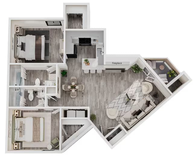 Unit 1804 401 floor plan