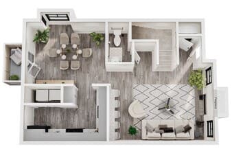 B5 -Townhome 706 floor plan