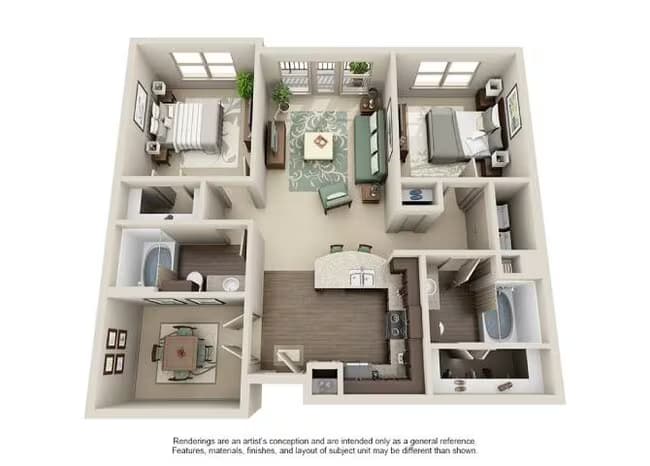 Unit 1135 1359 floor plan