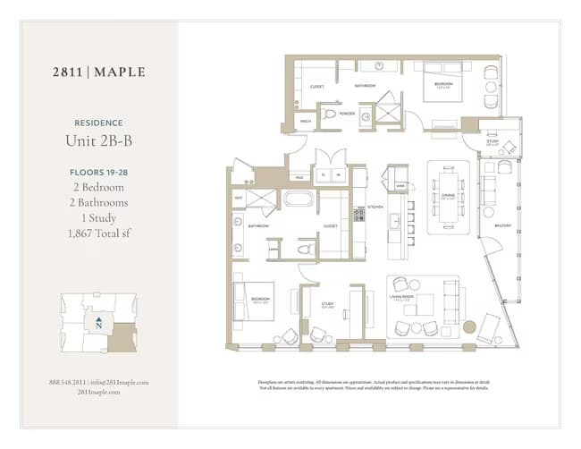 2B-B 2706 floor plan