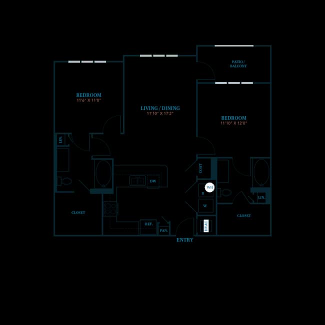Unit D308 D308 floor plan