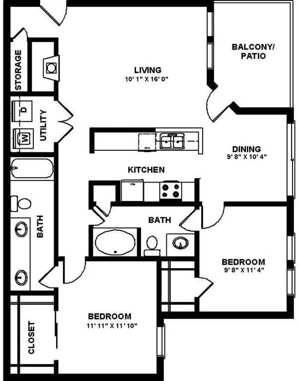 Unit 13-101 13-101 floor plan