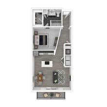 1 Bedroom 1150 floor plan