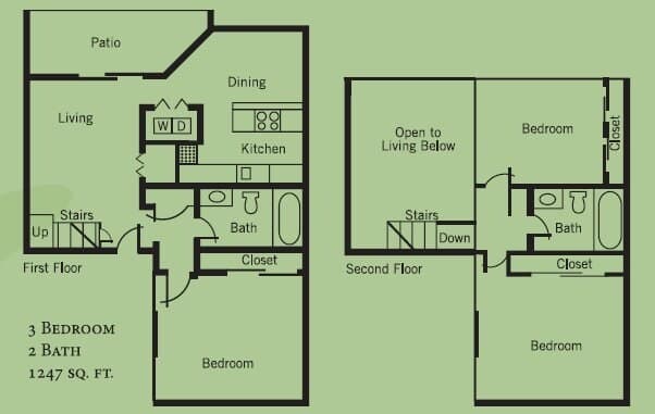 Unit 7448C 7444C floor plan