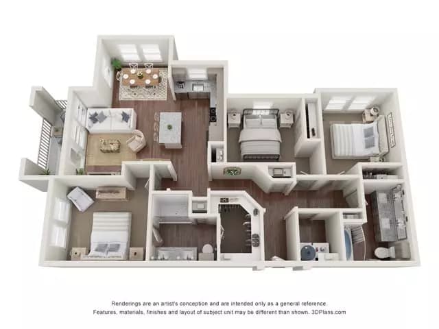 3 Beds • 2 Bath 0-237 floor plan