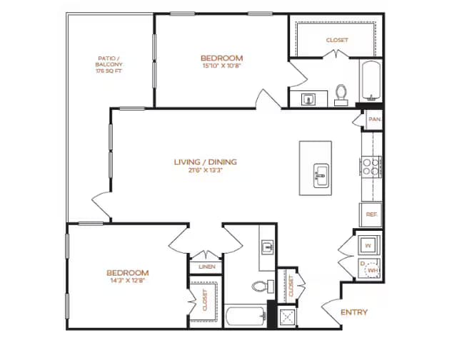 Unit 1-429 1-119 floor plan