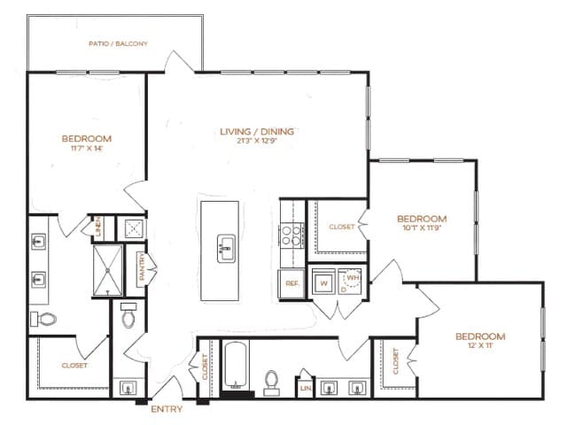 Unit 1-149 1-449 floor plan