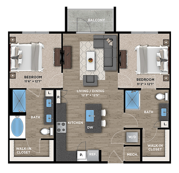 Unit 6-6126 1-1328 floor plan