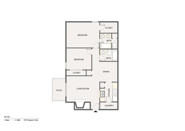 Unit 232ND 261ND floor plan