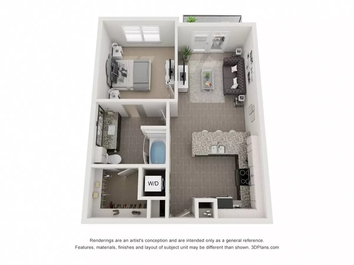 A1C 414 floor plan