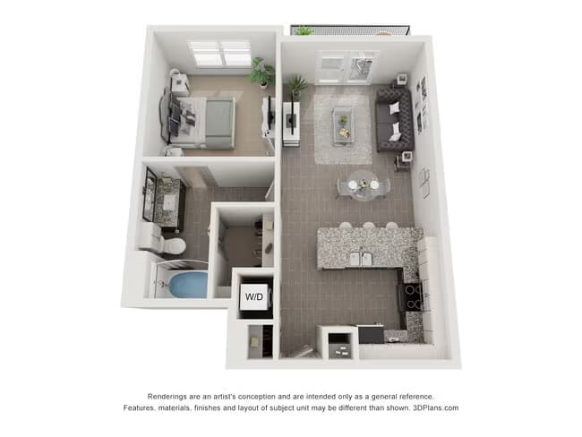 1 Bed • 1 Bath 111 floor plan