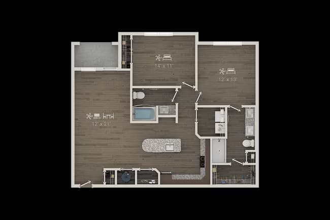 Unit 2408 5114 floor plan